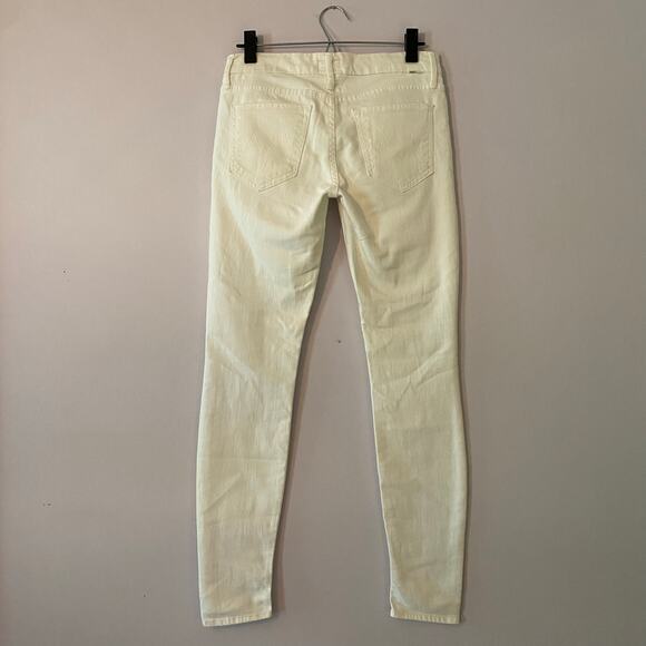 Mother The Looker Skinny Jeans Mirror Mirror White Mid Rise Preppy Women's 27 - Picture 7 of 15